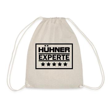 hühner experte - Turnbeutel - Natur - Vorne