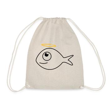 Fisch Ronny der Engel - Turnbeutel - Natur - Vorne