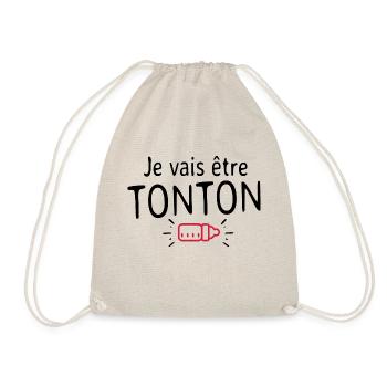 Je vais être Tonton - Sac de sport léger - nature - Devant