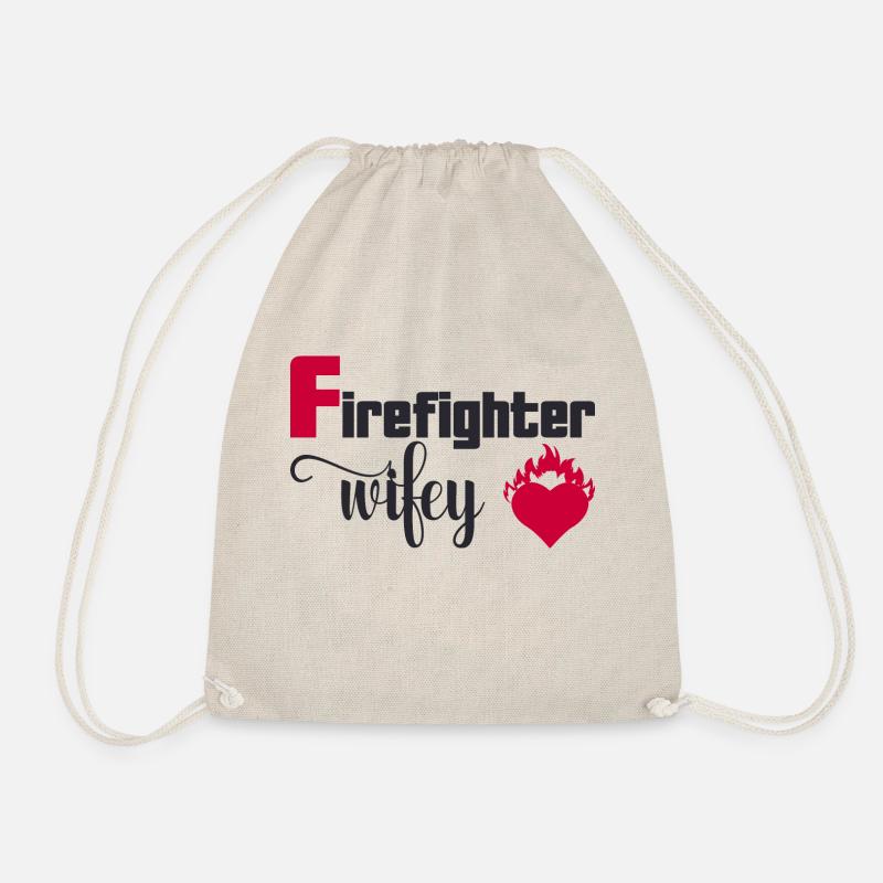 Feuerwehrmann Frau - Turnbeutel - Natur
