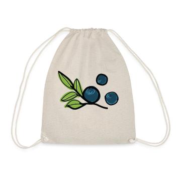 Bilberries fruit - Drawstring Bag - nature - Front