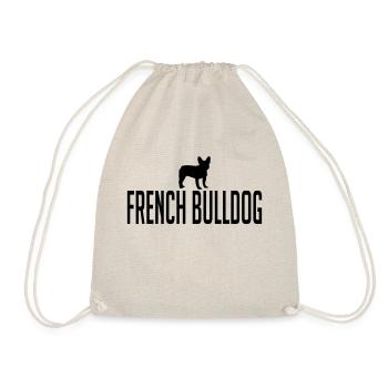 FRENCH BULLDOG Dog French Bulldog - Drawstring Bag - nature - Front