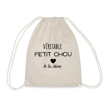Véritable petit chou à la crème - Sac de sport léger - nature - Devant