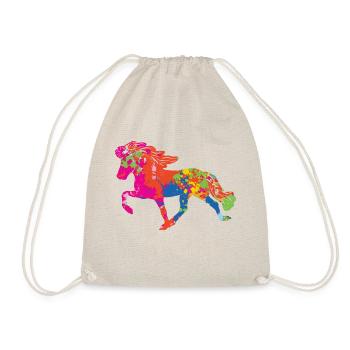 Tölter 2 splashes of colour - Drawstring Bag - nature - Front
