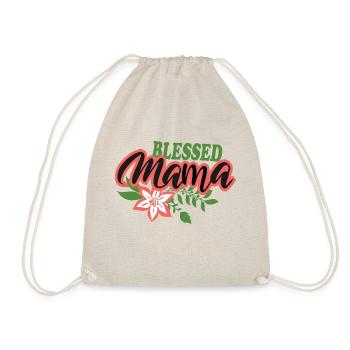 Blessed mama - Turnbeutel - Natur - Vorne