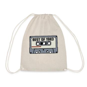 Best of 1983 - 40 Birthday Retro Gift Idea - Drawstring Bag - nature - Front