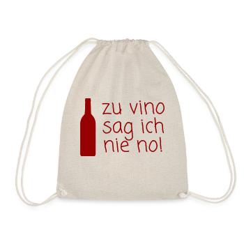 Wein Spruch - Turnbeutel - Natur - Vorne