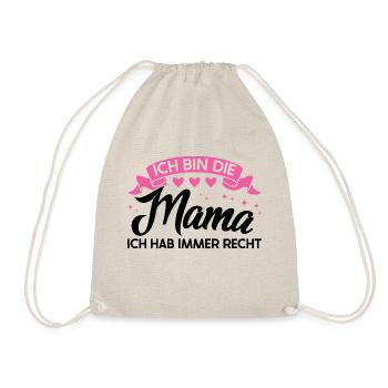 Mutter Familie Mütter Geschenk - Turnbeutel - Natur - Vorne