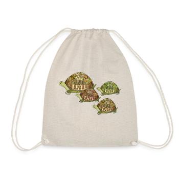 Turtles - Drawstring Bag - nature - Front