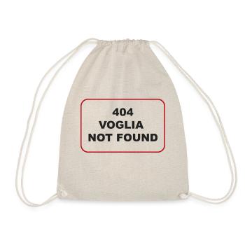 ERROR 404: VOGLIA NOT FOUND - Drawstring Bag - nature - Front