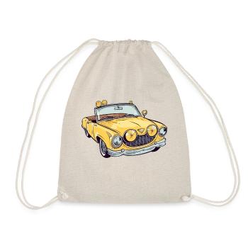 Cabriolet jaune - Sac de sport léger - nature - Devant