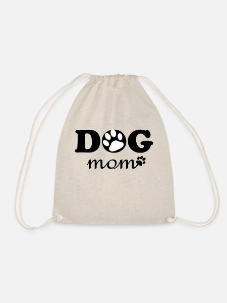 Dog mom - Turnbeutel - Natur
