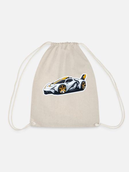 Hypercar Supercar Sportscar Auto Car Sportwagen - Turnbeutel - Natur