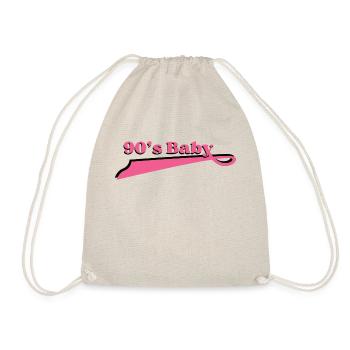 90's baby - Drawstring Bag - nature - Front