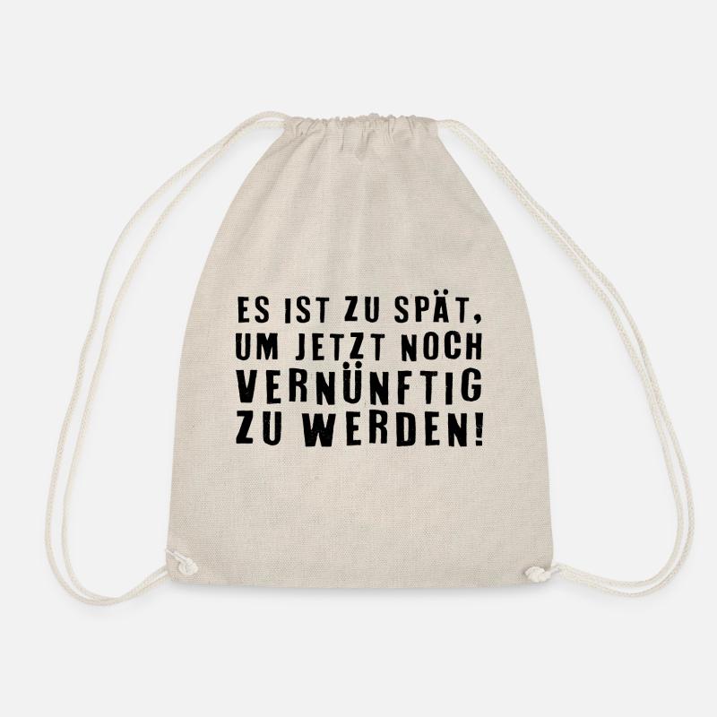 Lustiger Spruch Witzig Humor Geschenkidee - Turnbeutel - Natur