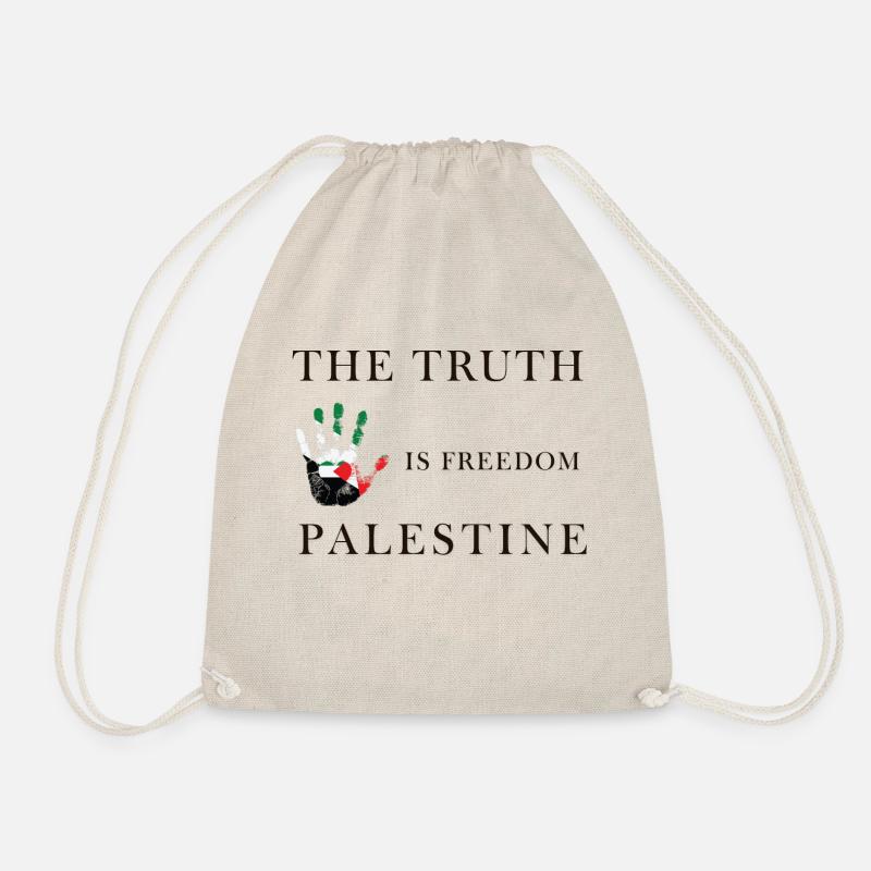 Truth is Freedom - Palestine - Drawstring Bag - nature