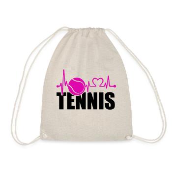 tennis love - Turnbeutel - Natur - Vorne