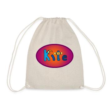 Kite Schriftzug Oval - Turnbeutel - Natur - Vorne