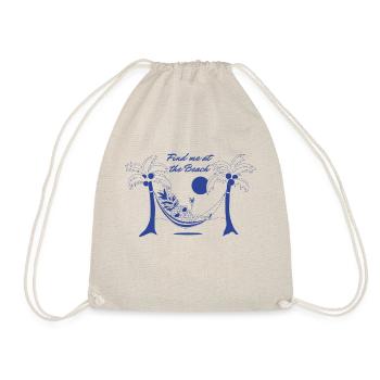 Retrouvez-moi à la plage - Bleu - Sac de sport léger - nature - Devant