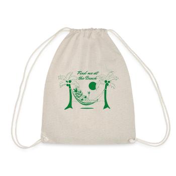 Retrouvez-moi à la plage - Vert - Sac de sport léger - nature - Devant