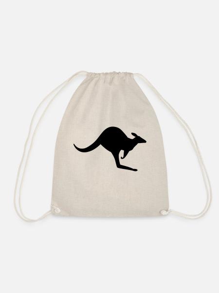 Australian Kangaroo - Drawstring Bag - nature