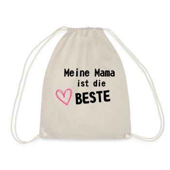 Mama ist die Beste - Turnbeutel - Natur - Vorne