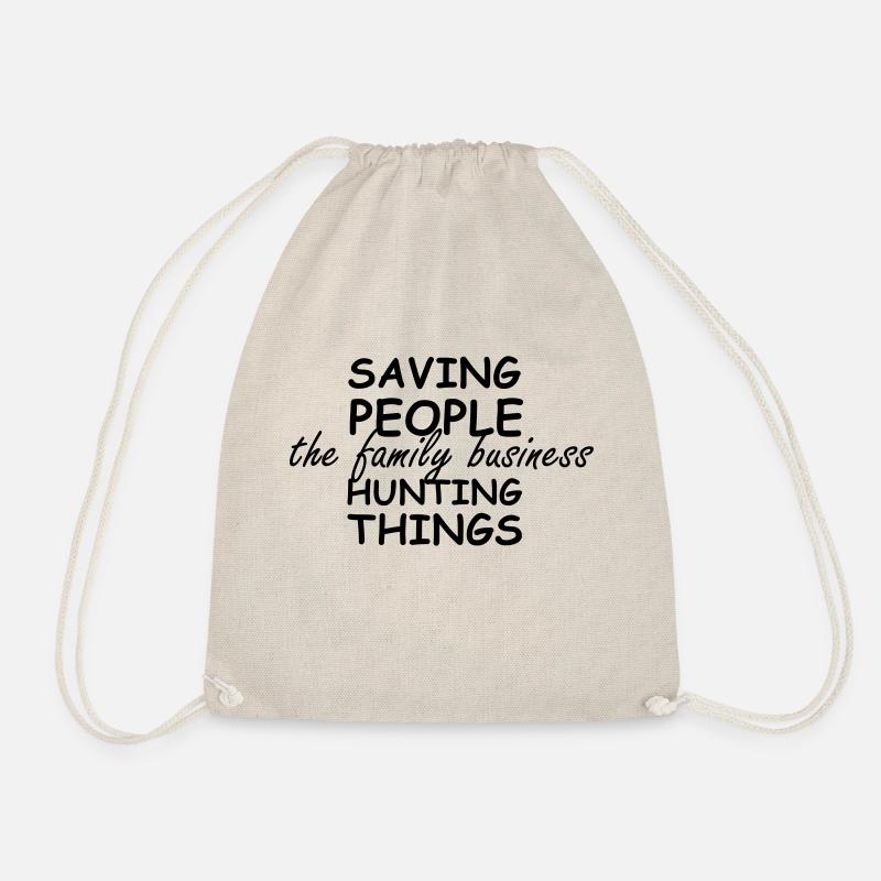 supernatural / saving people hunting things - Drawstring Bag - nature