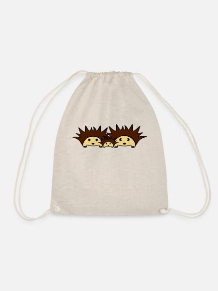 Cute Hedgehog Family - Sac de sport léger - nature