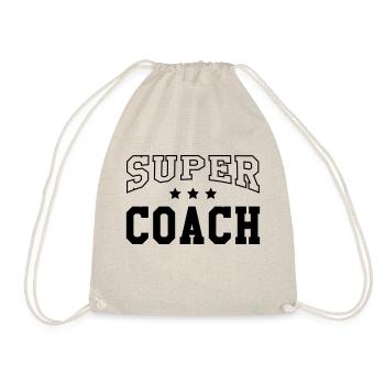 Coach / Coaching / Sport / Training / Trainer - Drawstring Bag - nature - Front