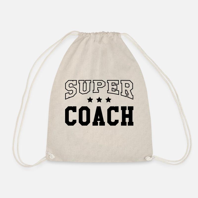 Coach / Trainer / Sport / Coaching / Zug / Manager - Turnbeutel - Natur
