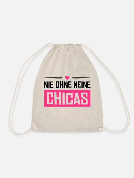 nie ohne meine chicas - Turnbeutel - Natur