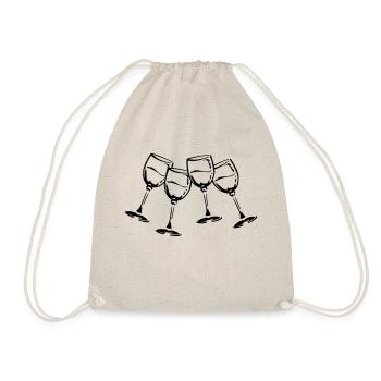wein glaeser - Turnbeutel - Natur - Vorne