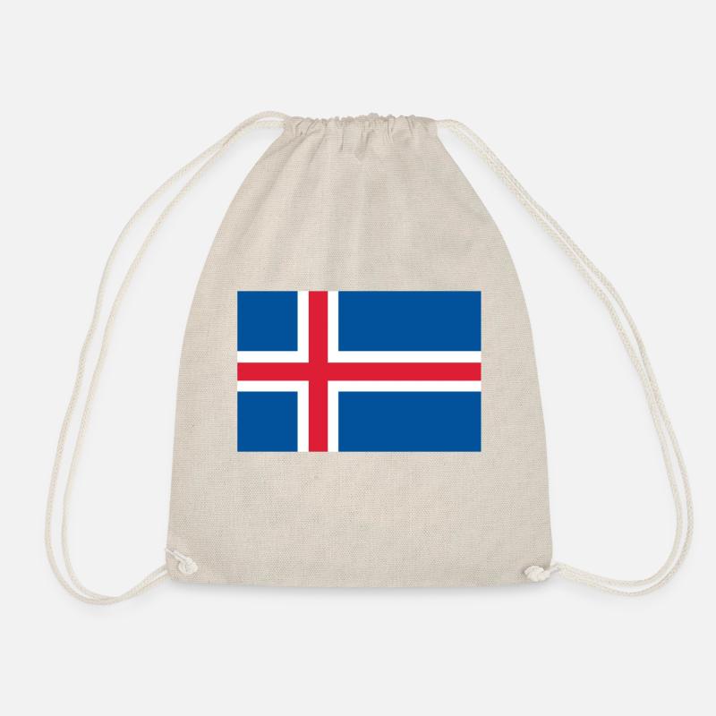 Island Flagge - Turnbeutel - Natur