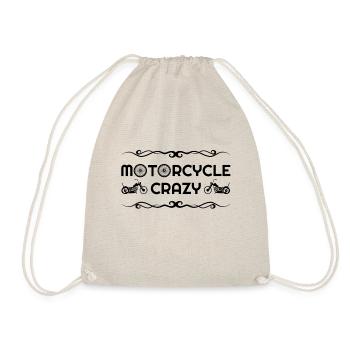 Vintage Motorrad, Motorrad, Motorrad Hoodies - Turnbeutel - Natur - Vorne