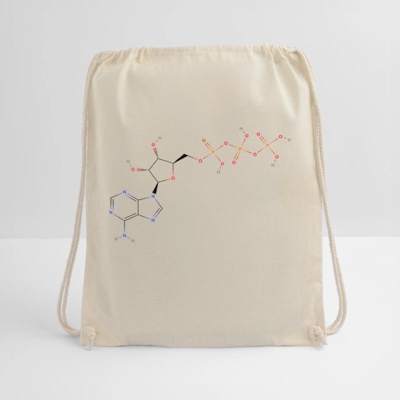 Adenosine triphosphate Molecule - Colored Structur Drawstring Bag