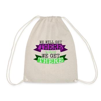 camping saying outdoors pacific north west hippie - Drawstring Bag - nature - Front