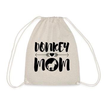 Baby Esel Mama Ironic Maultier - Turnbeutel - Natur - Vorne