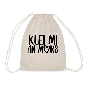 klei mi an mors Plattdeutsch platt Dialekt - Turnbeutel - Natur - Vorne