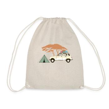 retro camping - Sac de sport léger - nature - Devant