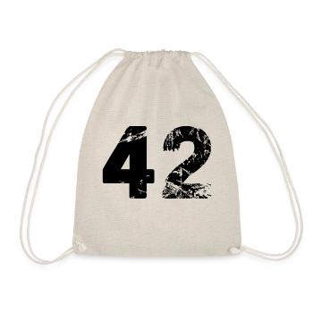 42 - Drawstring Bag - nature - Front
