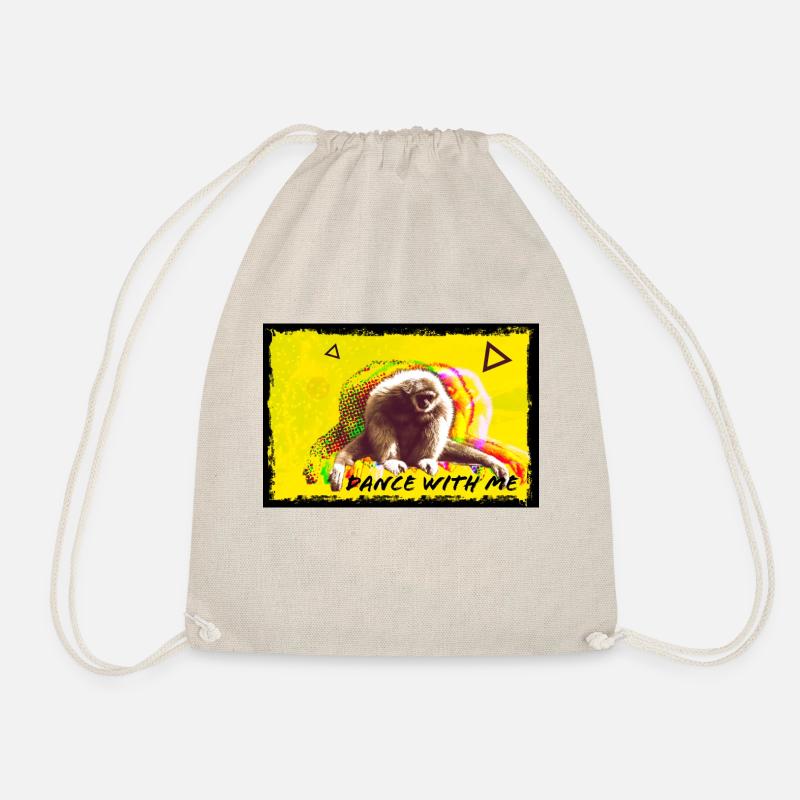 Dance with me retro Ape - Turnbeutel - Natur