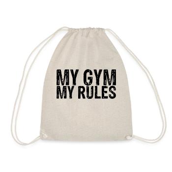 My Gym, My Rules 4 - Drawstring Bag - nature - Front