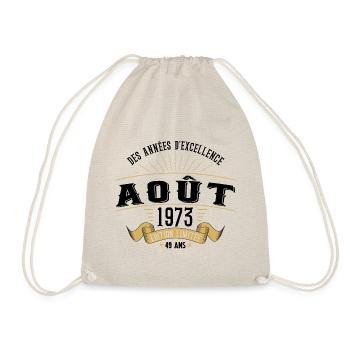 49 Ans Anniversaire Vintage Né(e) en Août 1973 - Sac de sport léger - nature - Devant