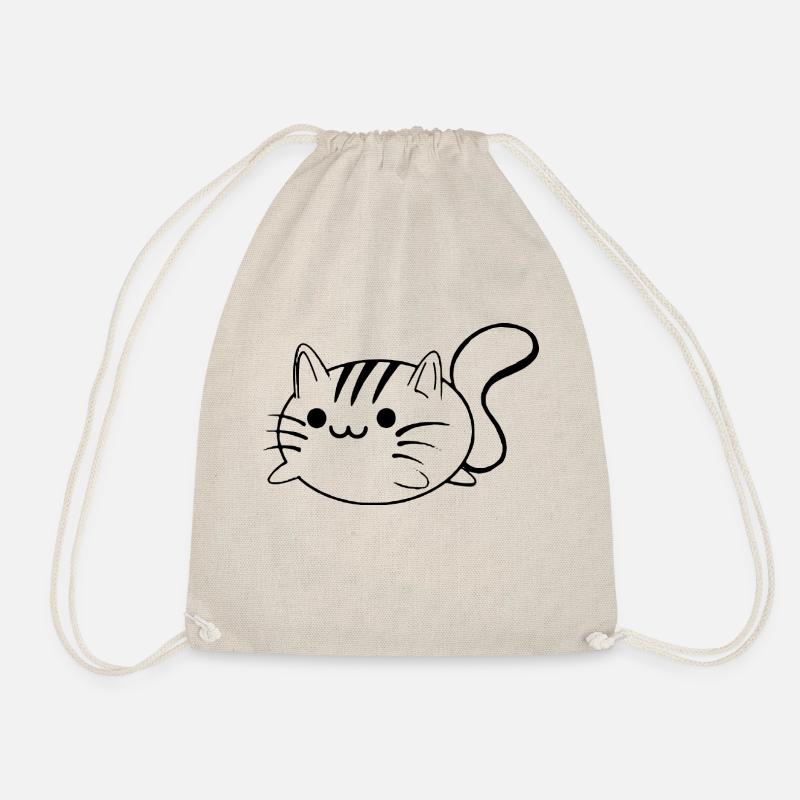 Cat Pet Cute Cat Kawaii Cat - Drawstring Bag - nature