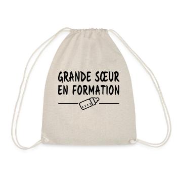 Grande sœur en formation / future grande sœur - Sac de sport léger - nature - Devant