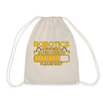 Engineer Teacher Robotics Robot Gift - Drawstring Bag - nature - Front