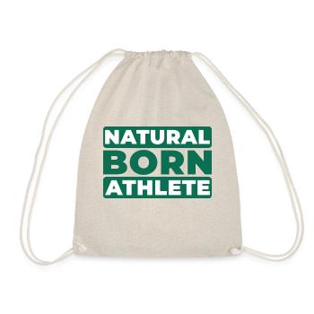 Natural Born Athlete - Turnbeutel - Natur - Vorne