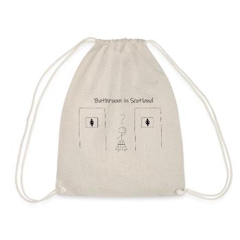 Stickerman Schottlands Bathroon - Turnbeutel - Natur - Vorne