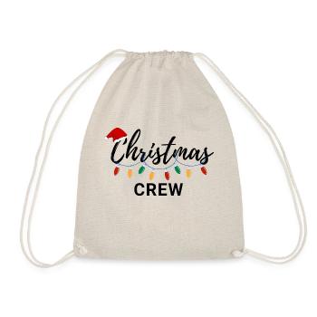 Weihnachts-Crew - Turnbeutel - Natur - Vorne