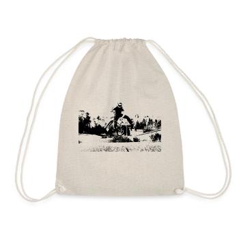 BMX Race Racing MTB Motocross - Drawstring Bag - nature - Front